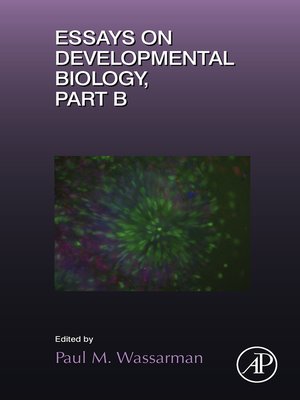 cover image of Essays on Developmental Biology, Part B